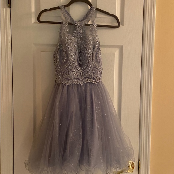 Boubou Dresses & Skirts - Boubou Elegant Periwinkle Halter Dress